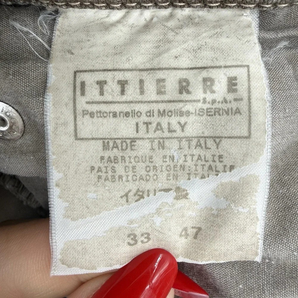 D&G Dolce & Gabbana Jeans Mens Sz 33 Ittierre Spa Button Fly Denim Vintage Italy